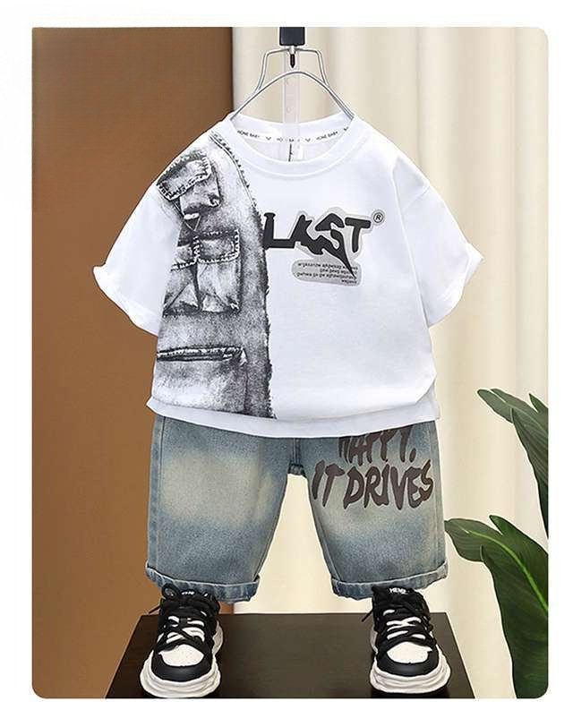 Boys Summer Outfit Set – Trendy Short Sleeve Kids Clothing, Stylish Lightweight 2-Piece Set for Baby & Toddler Boys