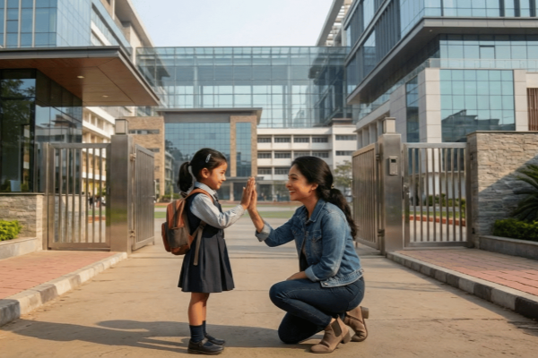 Saying goodbye at drop off avoiding tears : Beating Bye-Bye Worries Together